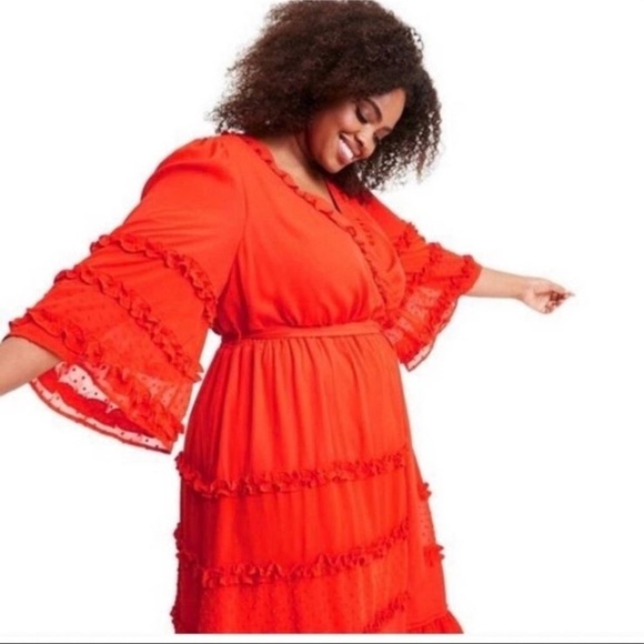 Angle Sleeve Tiered Ruffle Dress - Alexis for Target - Picture 7 of 11